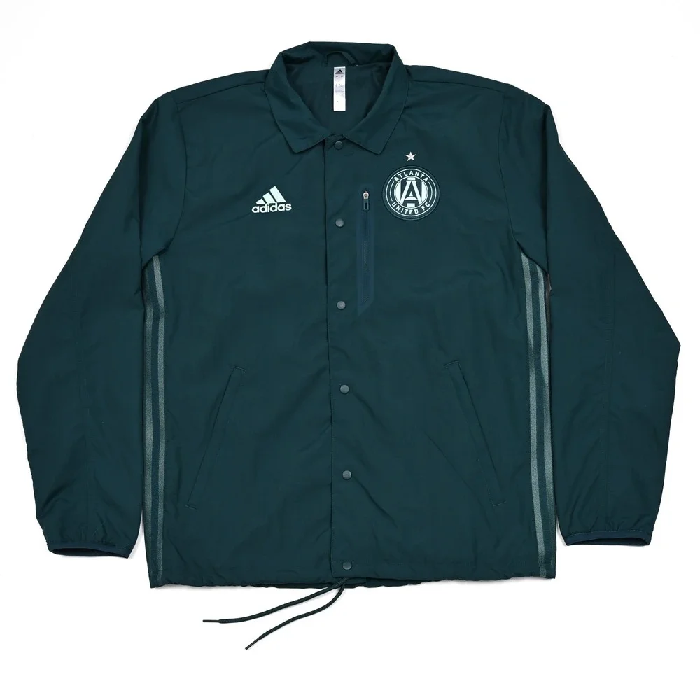 Adidas Atlanta United FC Anthem Jacket Full Snap Lined Men's Small‎ Green Soccer